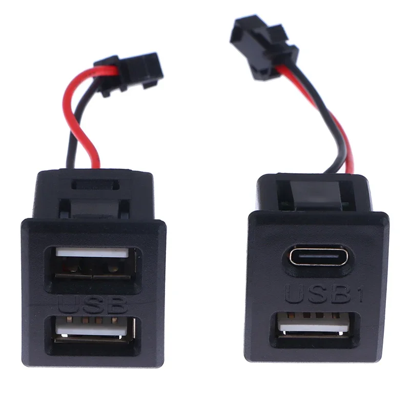 5V 2A USB Type-C Charging Port Flush Mount Panel, Arc Surface Built-in USB Socket for DIY Desk Lamp, LED Light Power Module