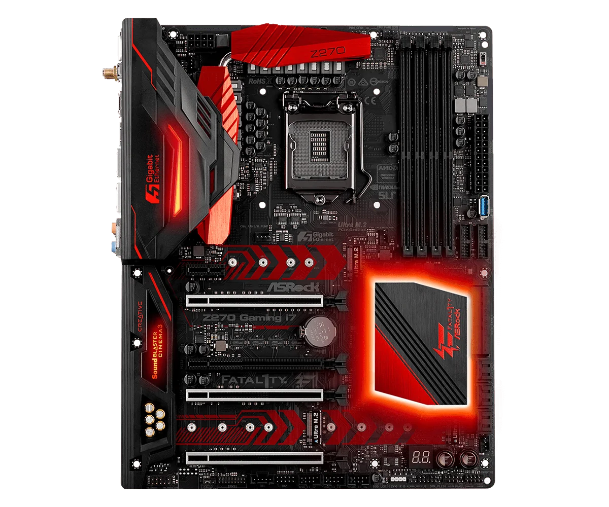 ASRock Fatal1ty Z270 Professional Gaming i7 Motherboard Intel Z270 1151 DDR4 64GB support Core i5 7700 7600 6500 6300 G4560 7400