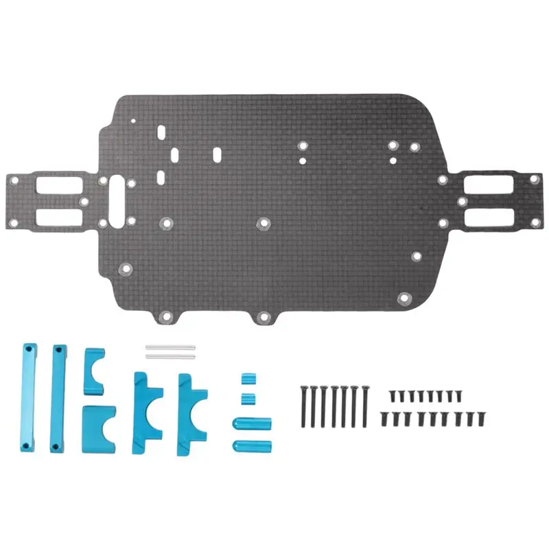 ABUM-Upgrade Carbon Fiber Chassis Parts For Wltoys A959 A979 A959B A979B 1/18 RC Car Replacement