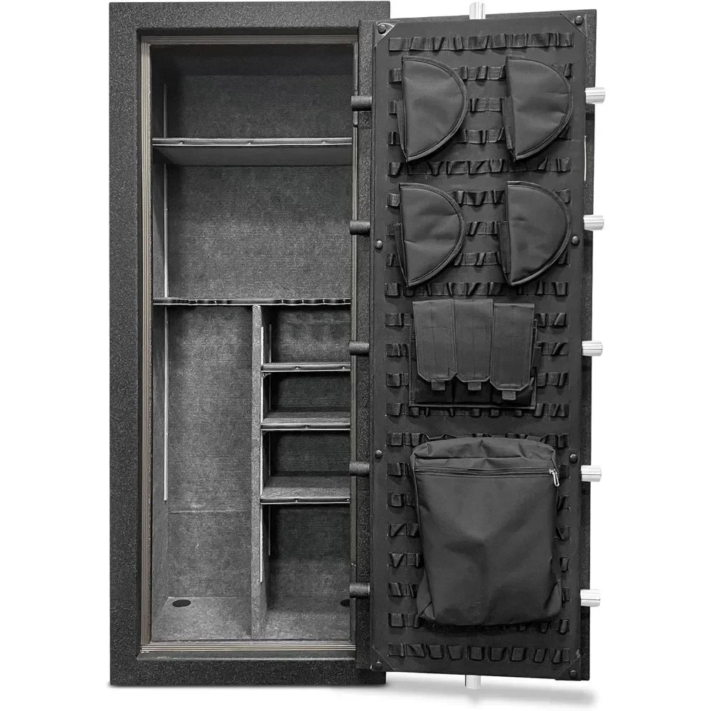 Tool Cabinet Equipped with Pistol Storage,fire-resistant and UL RSC Anti-theft Grade Storage Rack,and Molle Door Panel Organizer