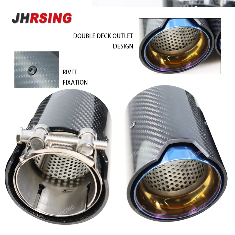 1PC Carbon Fiber Exhaust tip for BMW M2 M3 M4 M135i M235i M140i M240i M335i M340i M435i M440i Car Modify and Upgrade