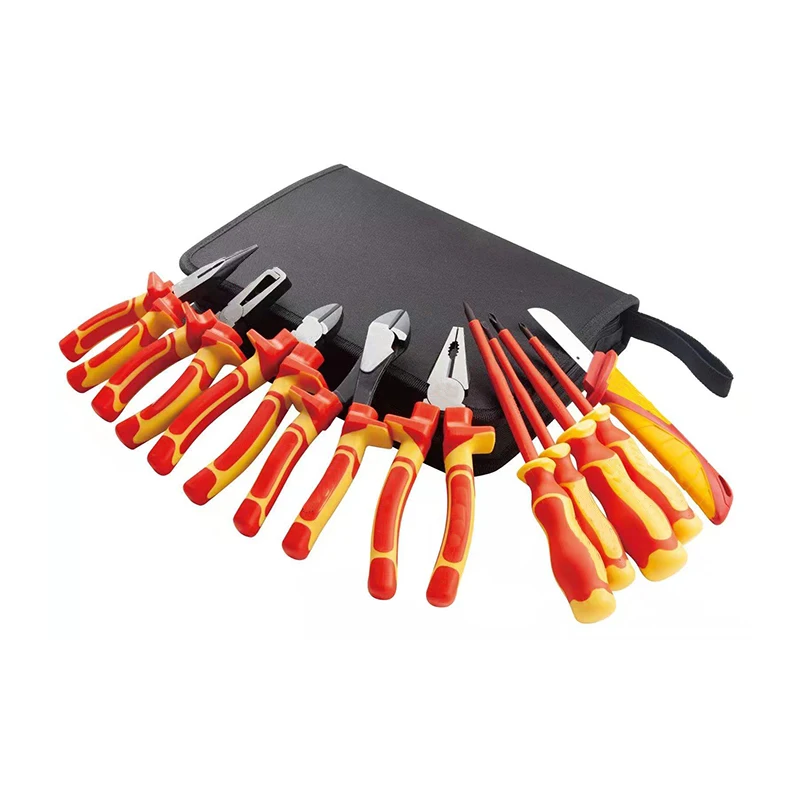11PCS 1000v Tools Insulated Electrician VDE Screwdriver and Plier Tool Set Combination Plier Knife Insulated Tool Sets