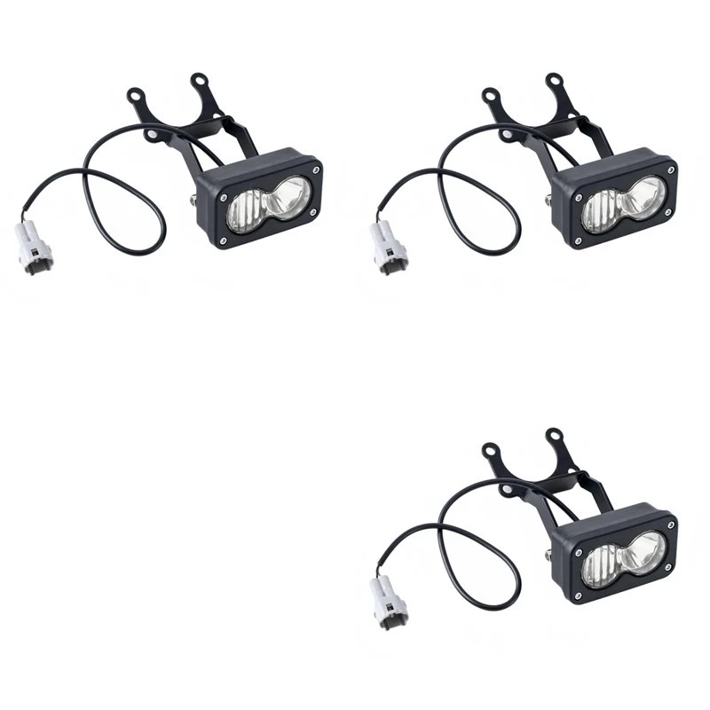 3X Motorcycle LED Headlight Kit For Sur-Ron Segway X260 And Talaria Flood Light Pods Combo Kit White Light