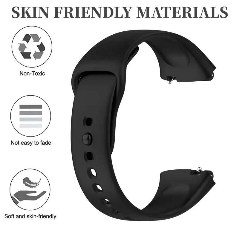 Original Silikonarmband + Hülle für Xiaomi Redmi Watch 3 Active Smartwatch Armband Sportarmband Correa Redmi Watch 3 Lite Band – Detail 4