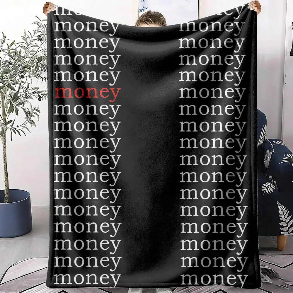 Money is Calling Throw Soft Flannel Throw Summer AC Blanket Lightweight Cool Nap Blanket for Sofa Bed Couch Travel