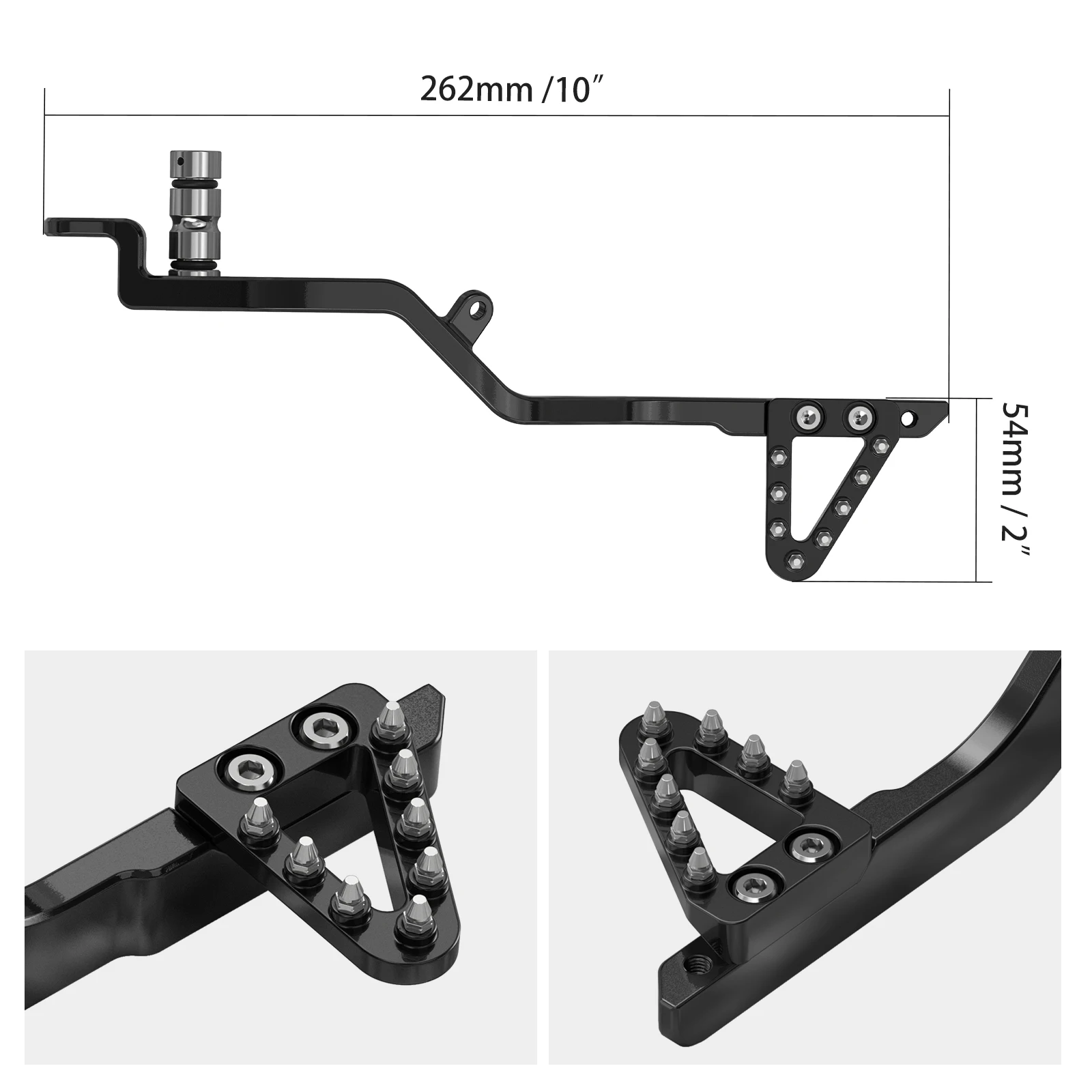 For Yamaha YZ85 YZ 85 2002-2023 2022 2021 NICECNC Motorcycle Adjustable Step Tip Aluminum Rear Brake Pedal Arm Lever Brake Saver - view 3