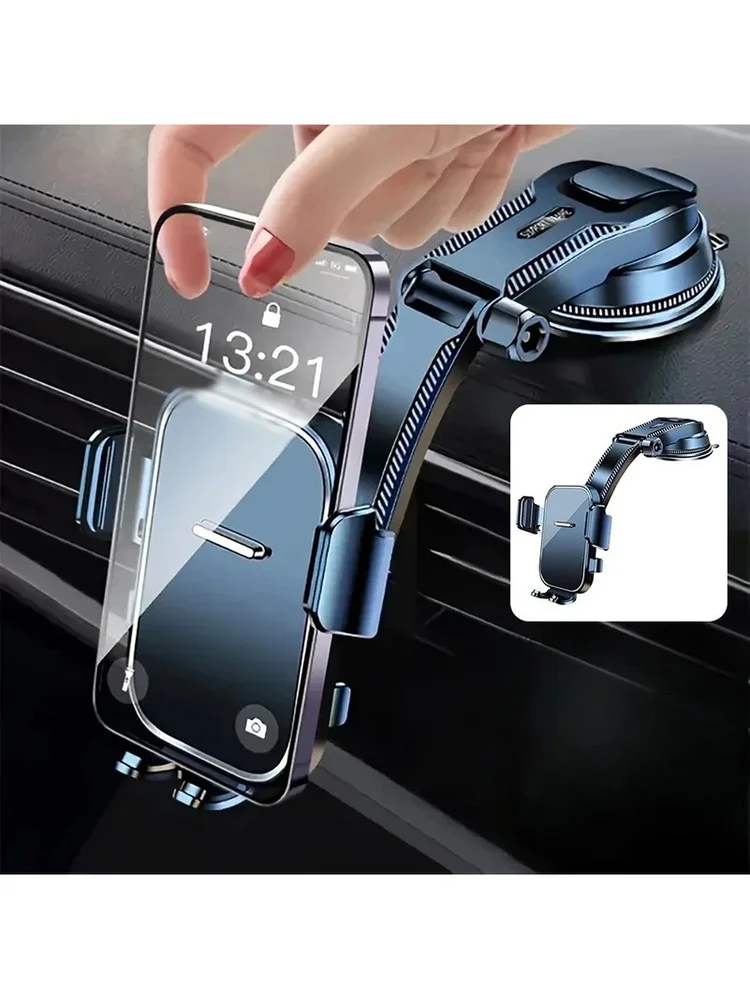Universelle Auto-Handyhalterung für das Armaturenbrett 360 °   Drehbarer Schwerkraft-Handyhalter mit Verlängerungsstange und GPS-Unterstützung für das Telefon