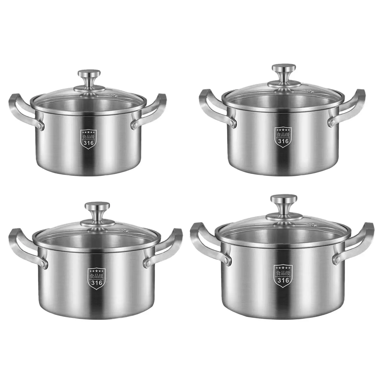 Soup Pot Stainless Steel Nonstick Pan Works Kitchen Utensils Frying Pan Stockpot