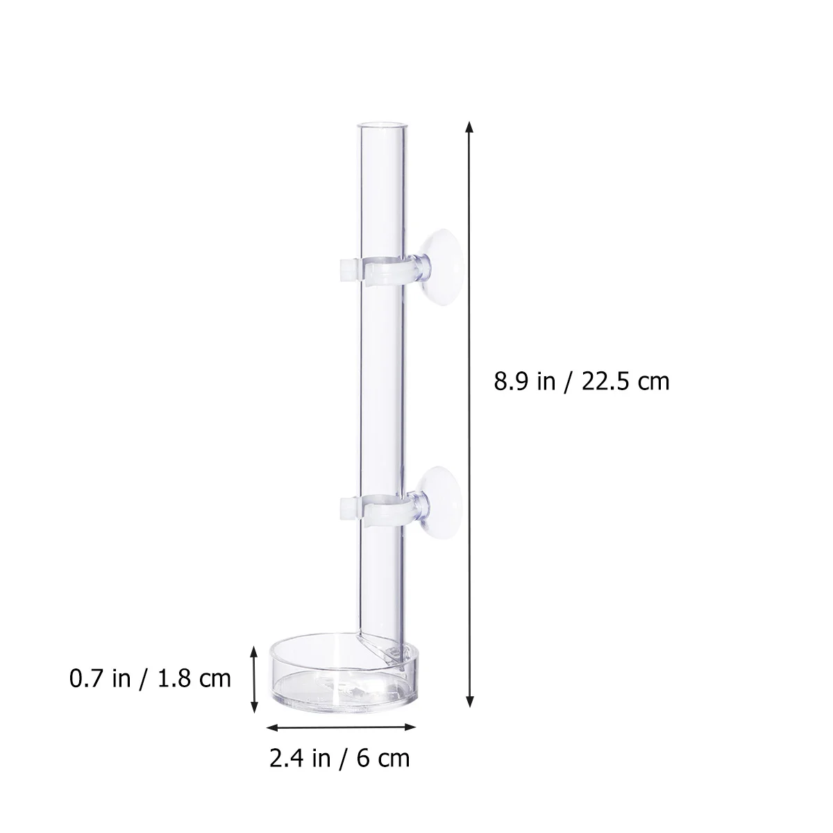 Solid Clear Acrylic Assembled Shrimp Feeder Tube Tray for Fish Tank Aquarium Crystal Shrimp shrimp feeding tube