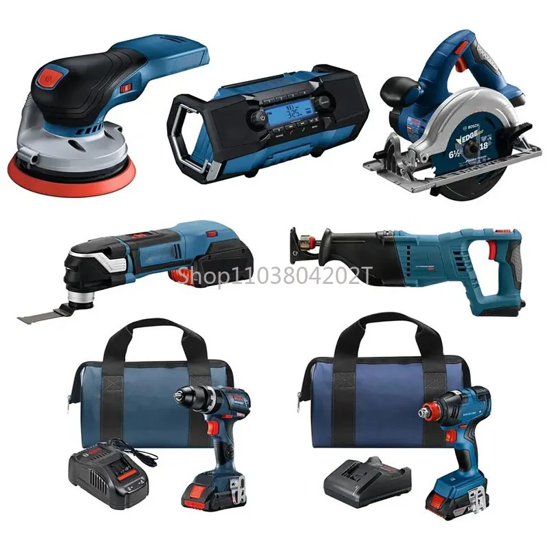 Cordless Power Tool Combo Kit, Lithium Battery, 21V