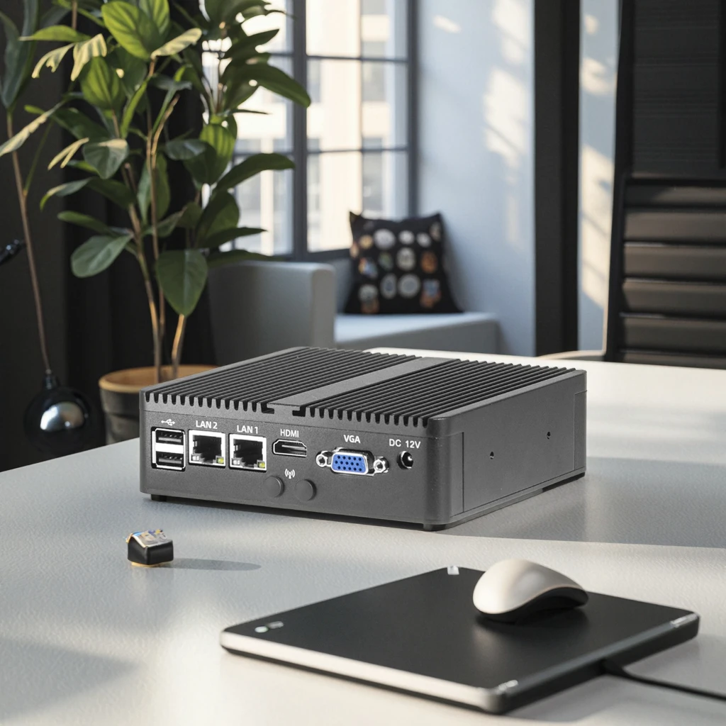 12th Alder Lake N100 N300 N305 6 LAN Network Security Fanless Firewall Router Pfsense Mini PC #1