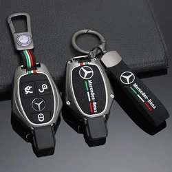 Car Key Case Cover Protector Holder Shell For Mercedes Benz A B C E Class GLS GLA GLK GLC CLS CLA AMG W204 W205 W212 W463 W176