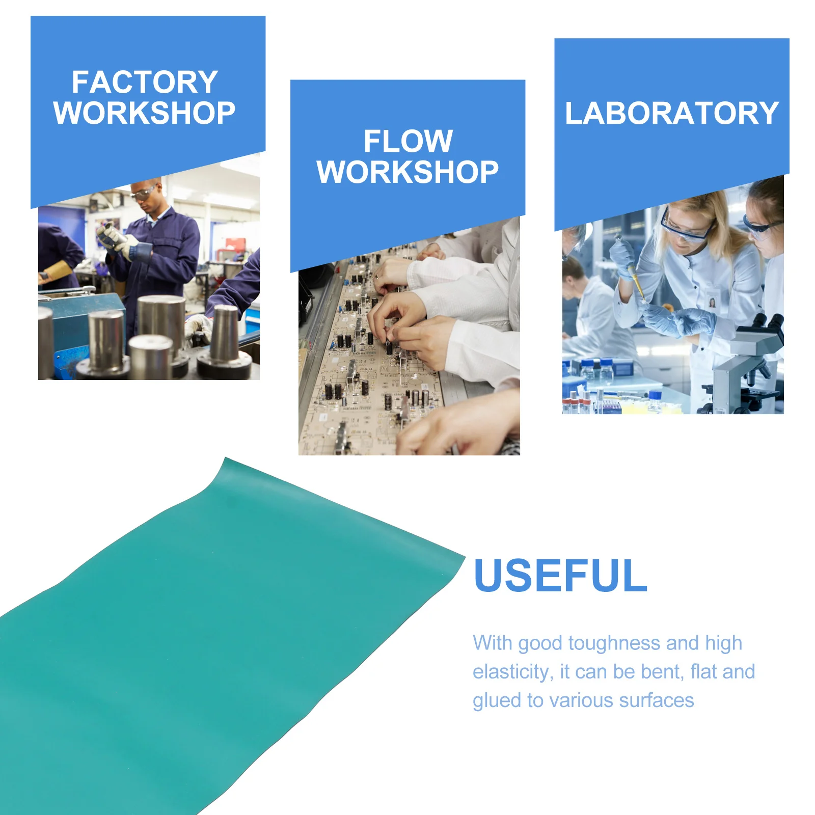 

Anti-Static Table Mat High Temperature Wear-Resistant Rubber Cushion For Laboratory Factory Experiment Surface Protection Mat