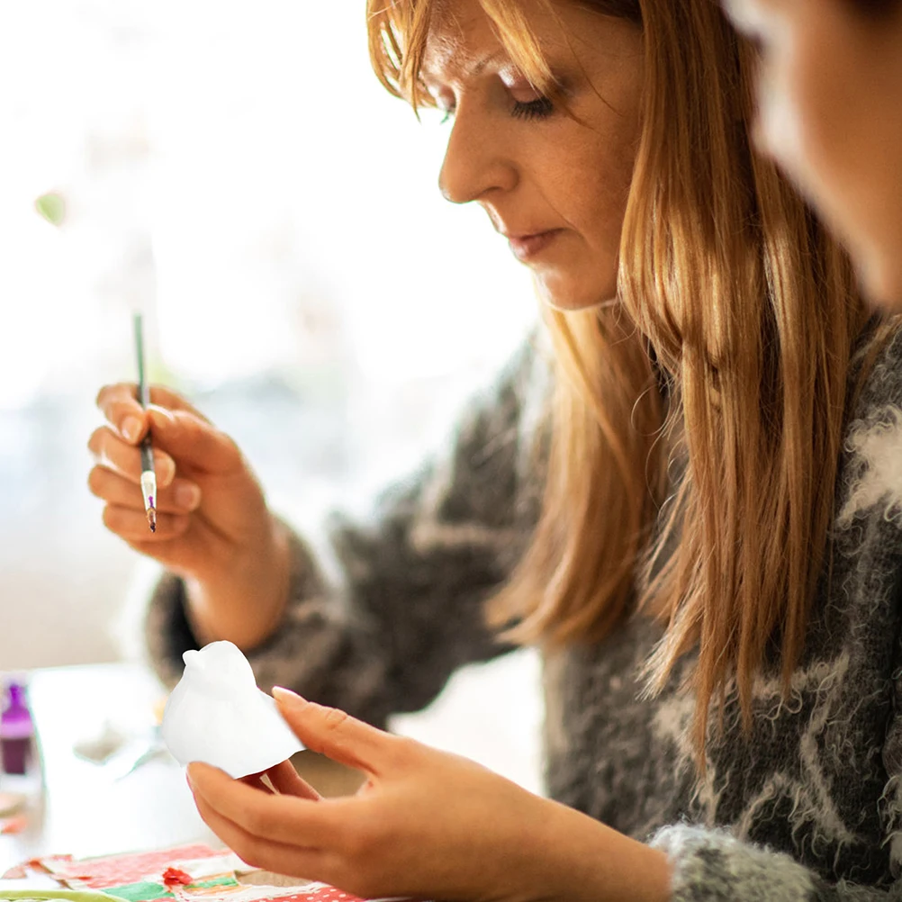 

5pcs Foam Birds Decor White Blank Diy Kids Craft Kit Christmas Halloween Bird Shaped Mold Safe Lightweight Ornament