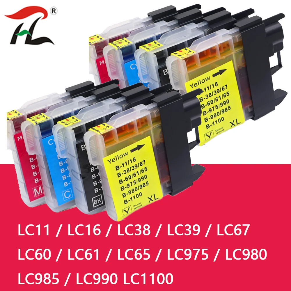 For Brother LC980 LC1100 LC61 Compatible for DCP-145C 165C 195C 375CW 395CN 6690CW MFC-250C 290C 490CW 5490CN 5895CW 6490CW