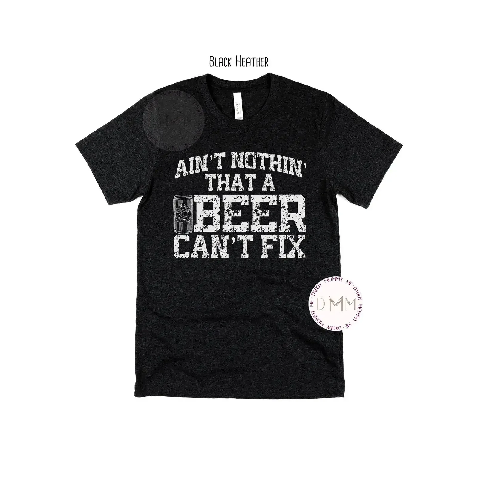 Funny Beer Fix T Shirt Sarcastic Drinking vintage Washed Soft designer clothes fashion Casual streetwear Versatile Stretched