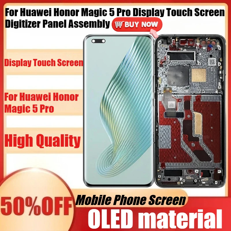 New OLED Lcd for Huawei Honor Magic 5 Pro Display Touch Screen Digitizer Panel Assembly for Magic5 Pro Display Touch Screen