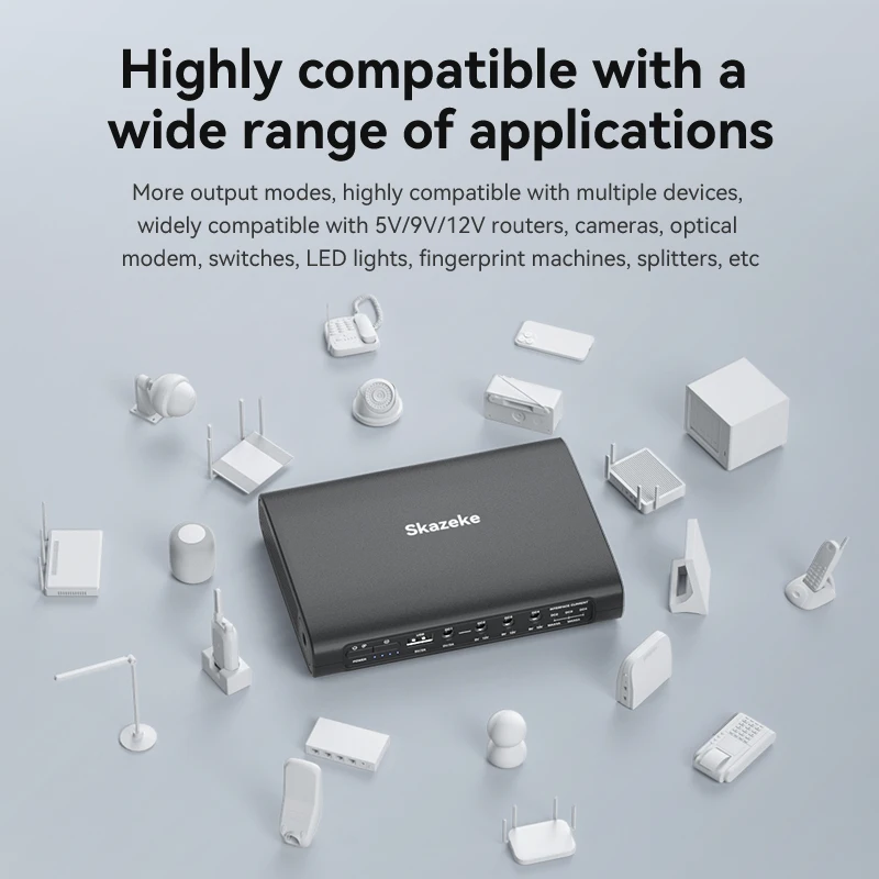 Skazeke MD1 Mini UPS DC مصدر طاقة غير منقطع 25600mAh 5v 9v 12v 3A 90W 220V Home Router Wifi Modem 18650 بطارية احتياطية #4