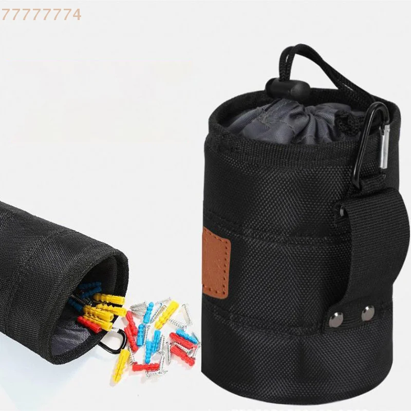 حقيبة حزام أدوات سوداء شديدة التحمل - برغي متعدد الأغراض وتخزين الأظافر، منظم مريح للإصلاحات السكنية. #3