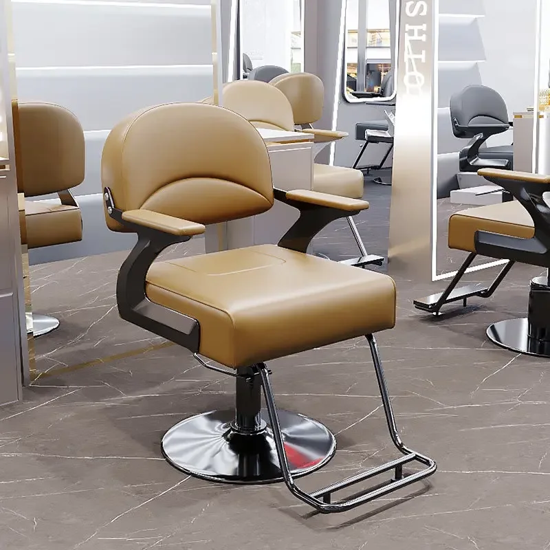 #Display Luxury Salon Chair Modern Fashionable Hair Barber Trendy Barbershop Aesthetic Design Sillas Hair Furniture