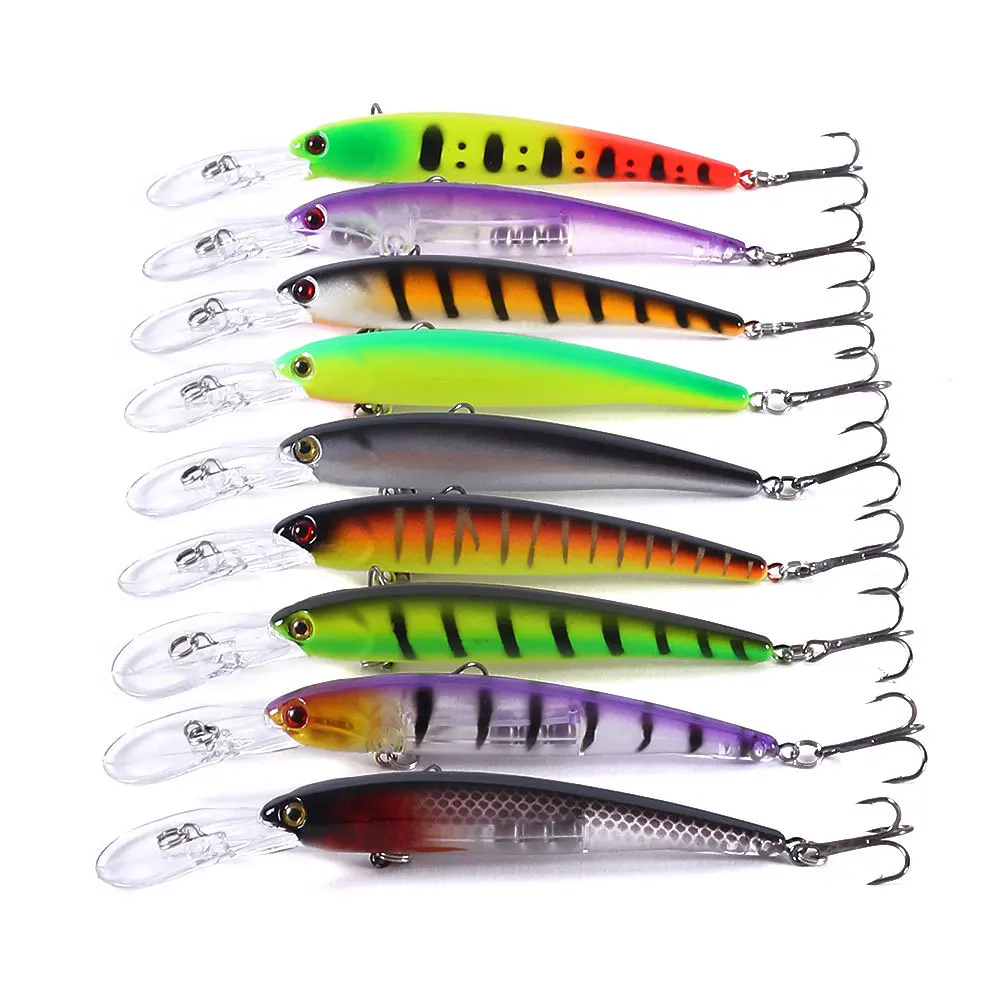 Minnow Fishing Lures Floating Hard Bait 125mm 10g Artificial Bait Wobbler Crankbait Carp Perch Pesca Fishing Tackle 10/5Pcs