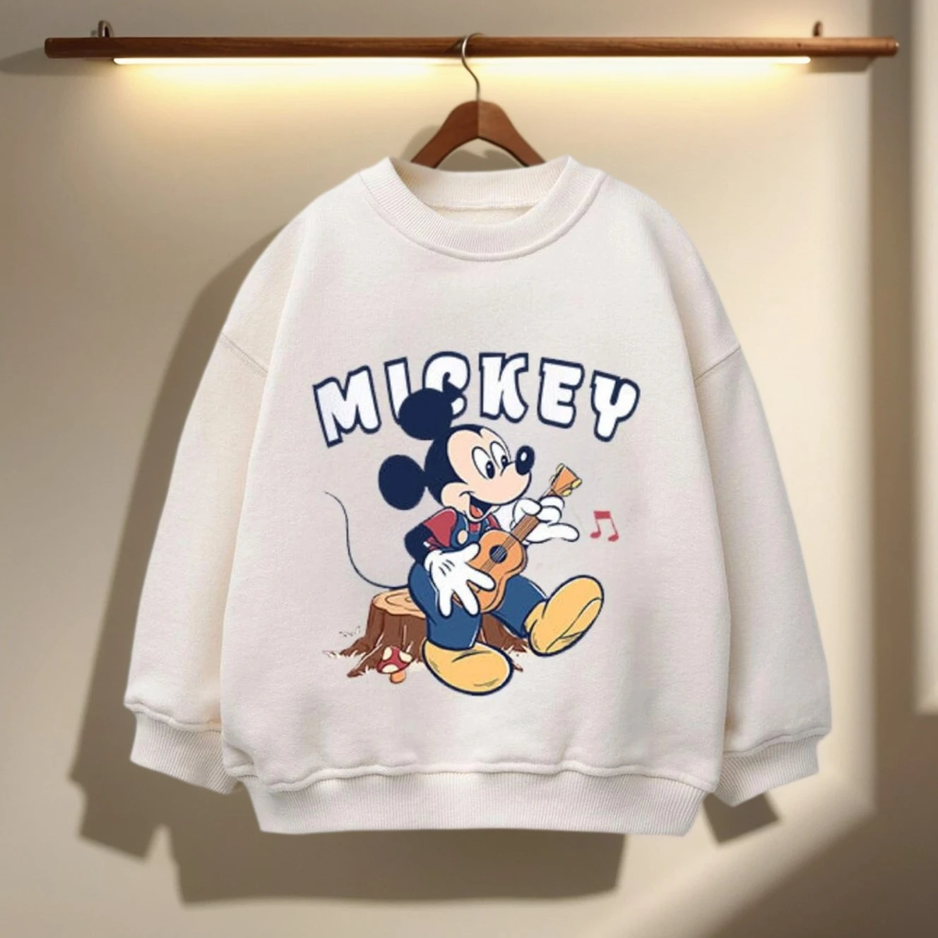الأبيض تحت عنوان ميكي طفل بلوزات Pals رحلة الطريق والمغامرات الموسيقية بنين بنات ملابس الكرتون ملابس الأطفال طفل أعلى