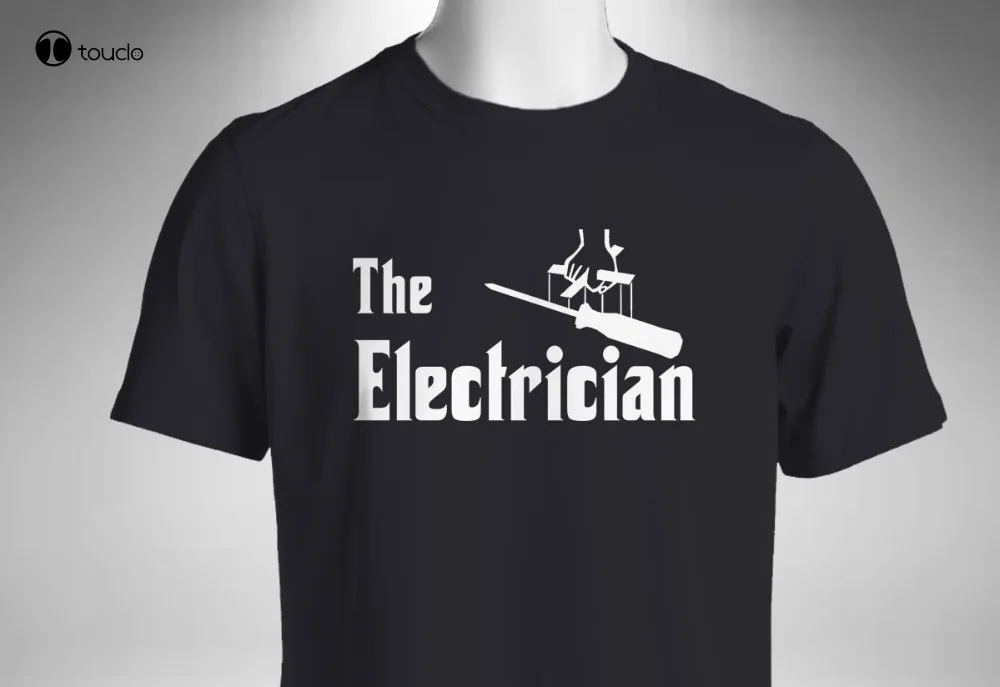 New Fashion Brand Male Tshirt Men The Electrician Mens T Shirt God Father Style Screwdriver Electrica Lcustomized Tee Shirt