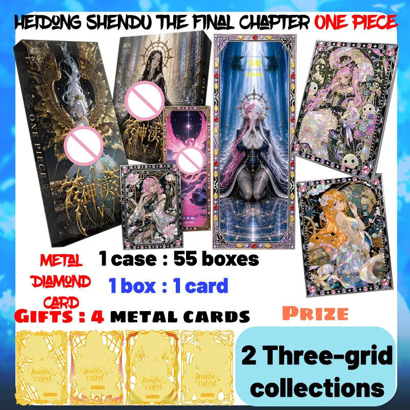 Wholesale 2026 Newest HeiDong ShenDU The Final Chapter One Piece Metal Diamond Card Hobby Boa Yamato Trendy Toys Birthday Gifts