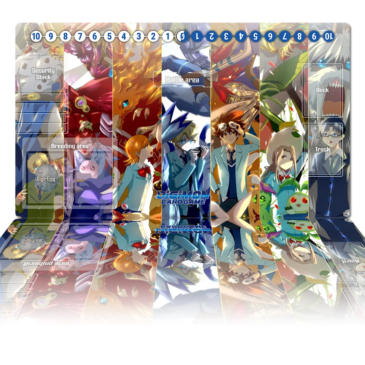 Digimon Playmat Tamers Monsters DTCG CCG Board Game Trading Card Game Mat Anime Mouse Pad Desk Mat Gaming Accessories Zone & Bag