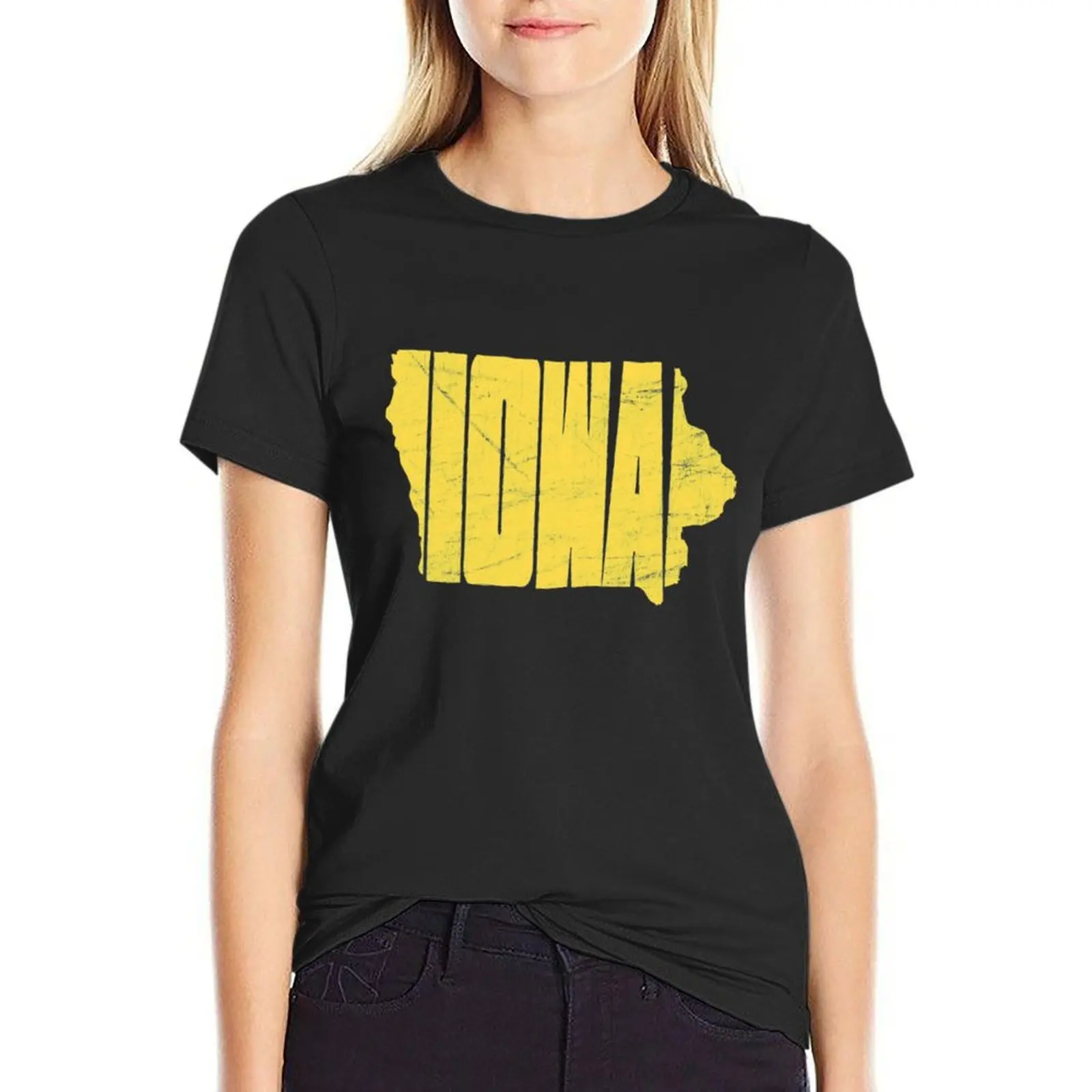 

Iowa T-Shirt Female clothing korean fashion summer top female tshirts for Women