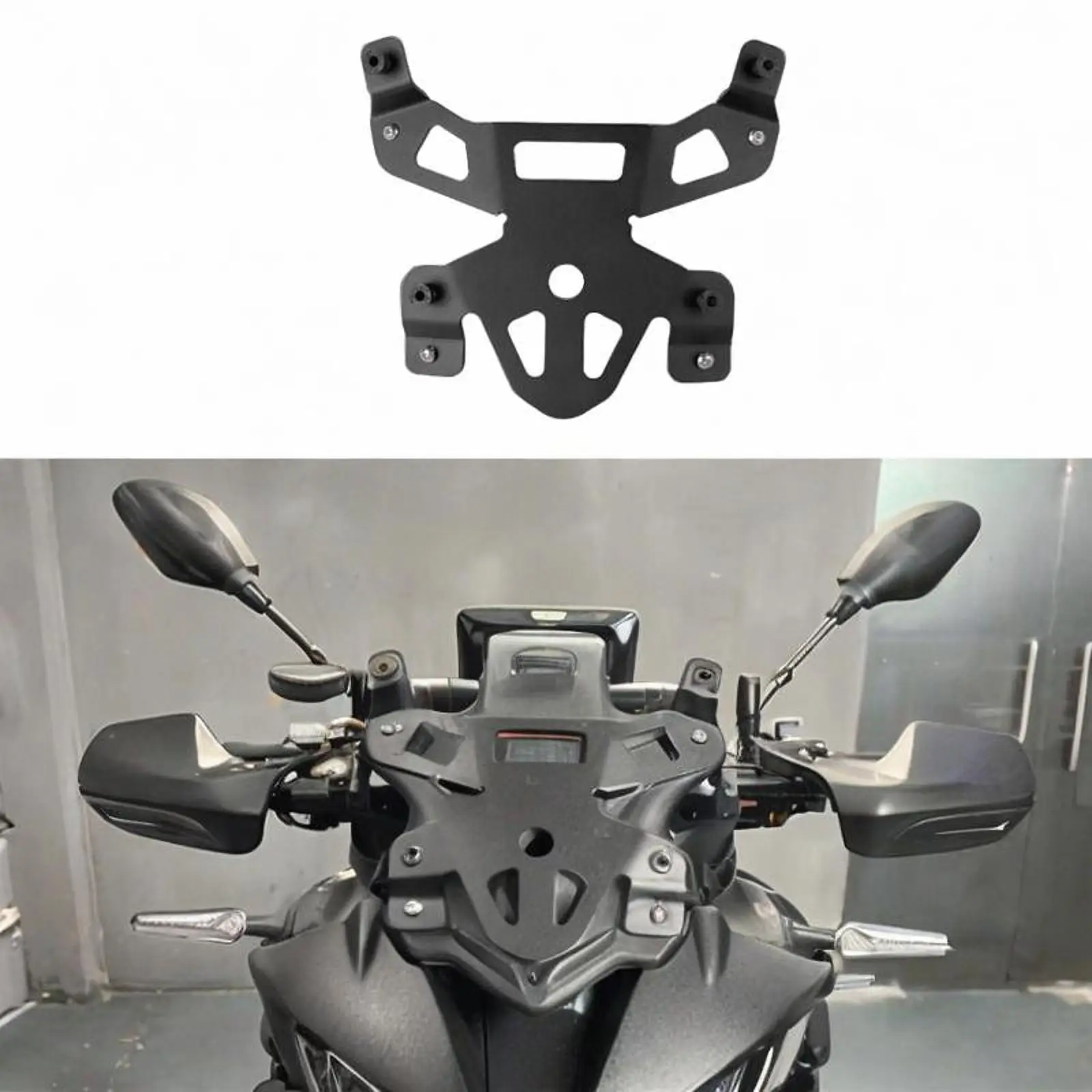 

Motorcycle Windshield Extended Bracket Replacement Sturdy Motorcycle Accessories Easy to Install Support for Yamaha Tracer