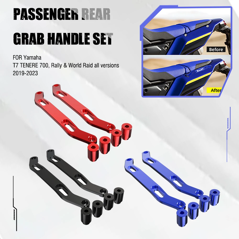 

For YAMAHA XTZ700 TENERE RALLY EDITION TENERE 700 RALLY EDITION/WOLD RAID T7 2019-2020-2023 2024 Passenger Rear Grab Handle Set