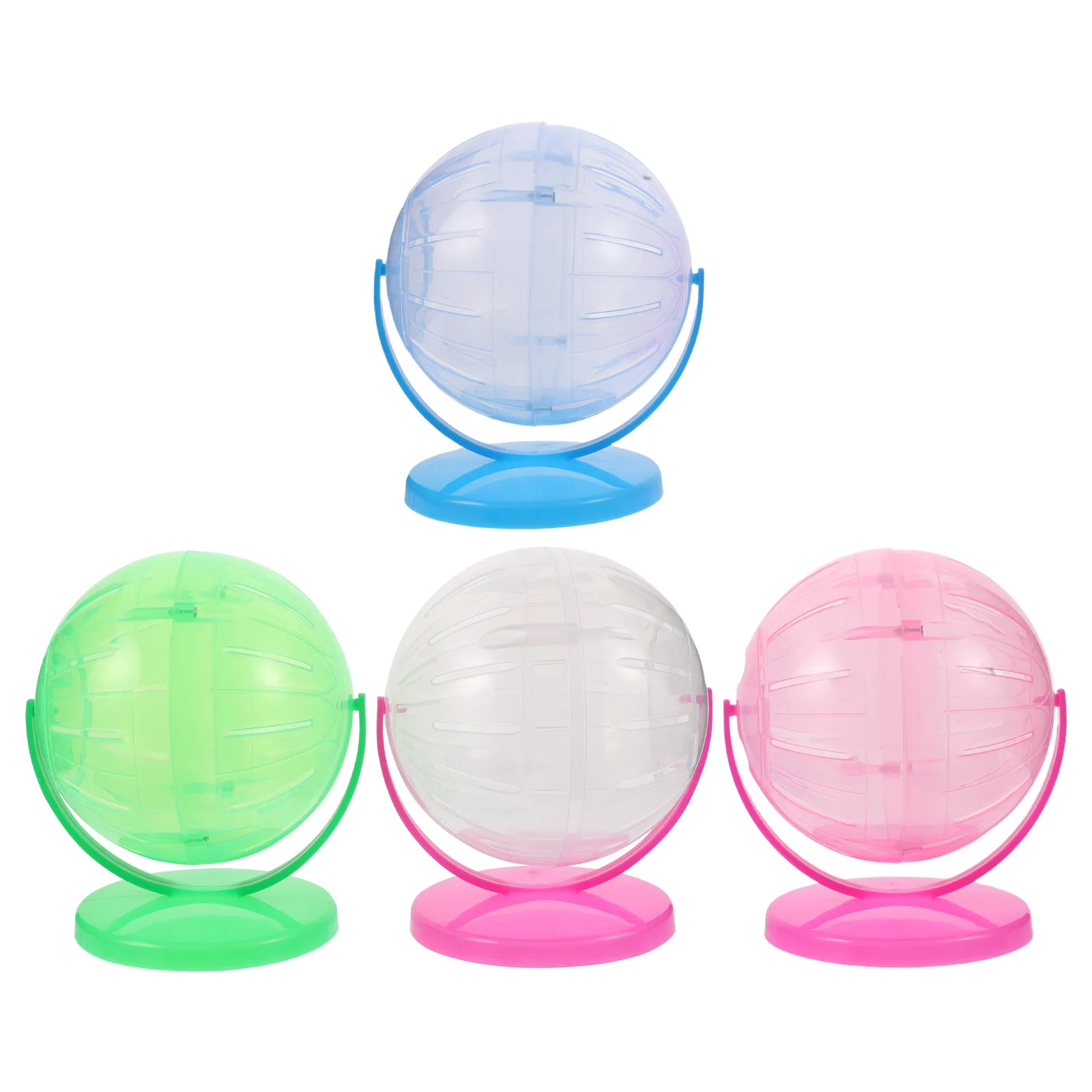 

4Pcs Pet Exercise Toys Large Silent Hamster Running Wheels Plastic for Hamsters Gerbils Mice Small Pets