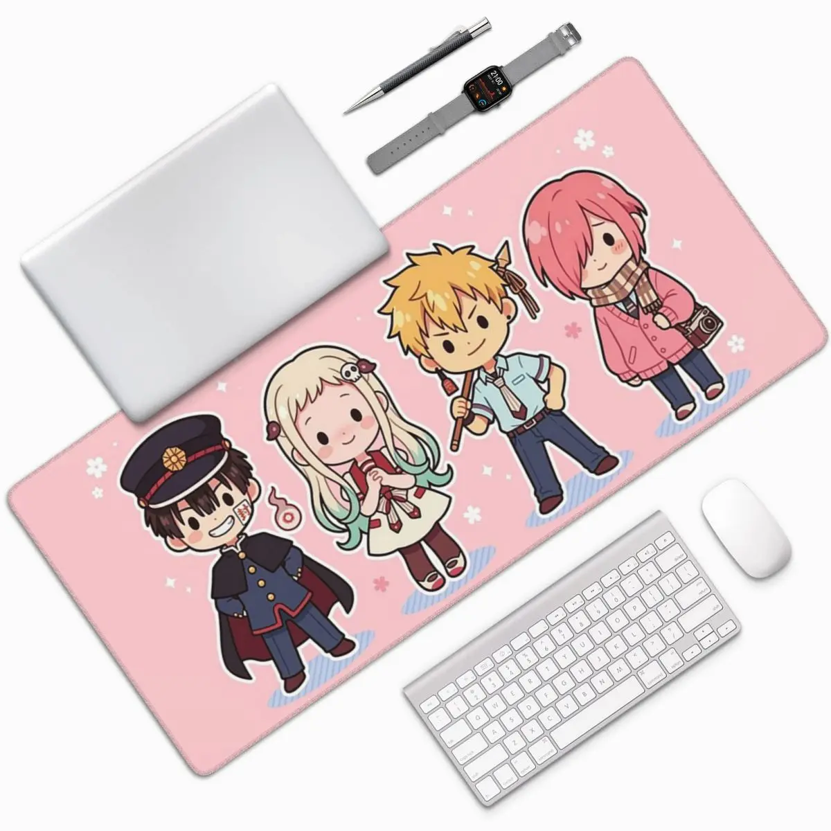 Toilet Bound Hanako Kun Anime Large Mouse Pad Computer Keyboard Mouse Mat Gaming Laptop Desk Mat Office Accessories Table Mats