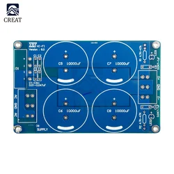 Placa de fuente de alimentación de filtro rectificador para LM3886TF, módulo PCB TDA7293, amplificador LM3886, 4x10000uF, cuatro, 10000uF, 50V