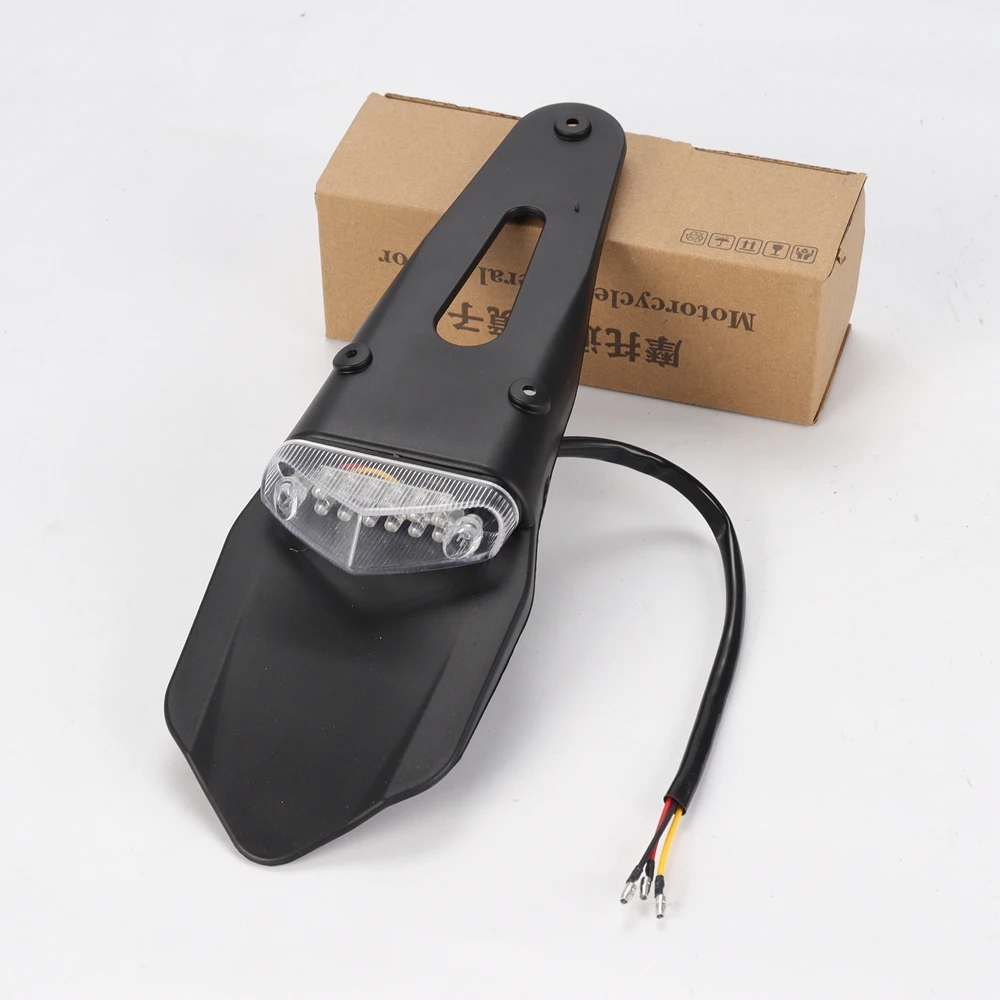 Universal Polisport Motorcycle LED Tail Light&Rear Fender Stop Enduro Dirt Bike Fender taillight MX Trail