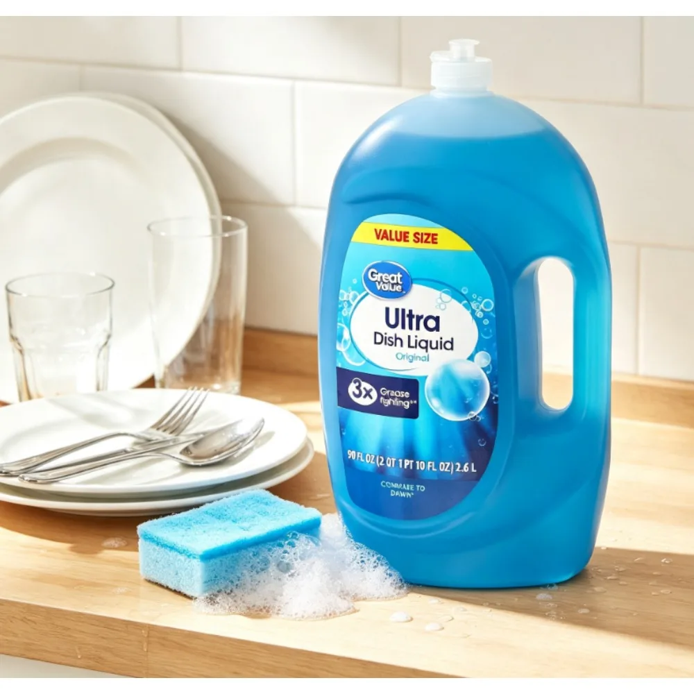 Great Value Ultra Original Dish Liquid, 90 fl oz