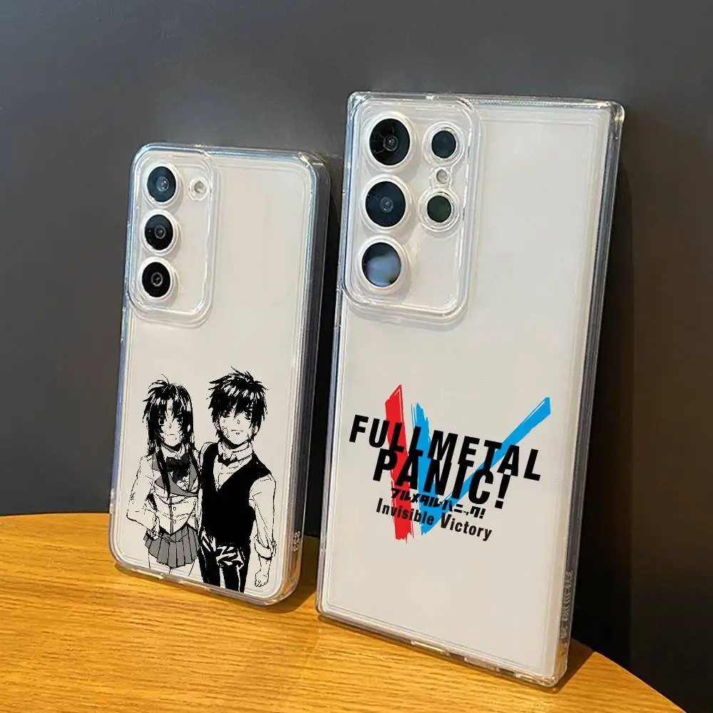 Anime Full Metal Panic  Phone Case For Samsung Galaxy S24 S25 S23 S22 S21Transparent Case Cover