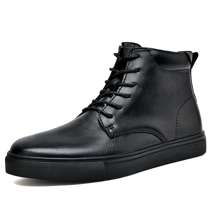 

Men Winter Shoes Men Boots Leather Lace-Up Comfortable Big Size Shoes Men Business Formal Shoes