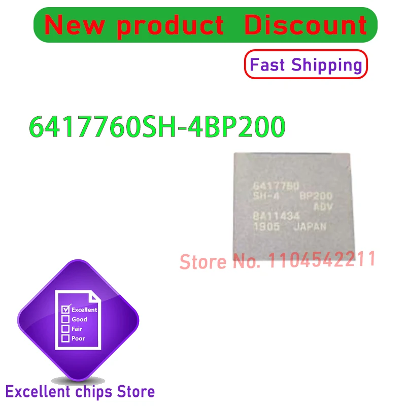 

(2 шт.) 100% новый набор микросхем HD6417760BP200ADV 6417760SH-4BP200 HD6417760BL200ADV 6417760SH-4BL200 6417760 BGA256