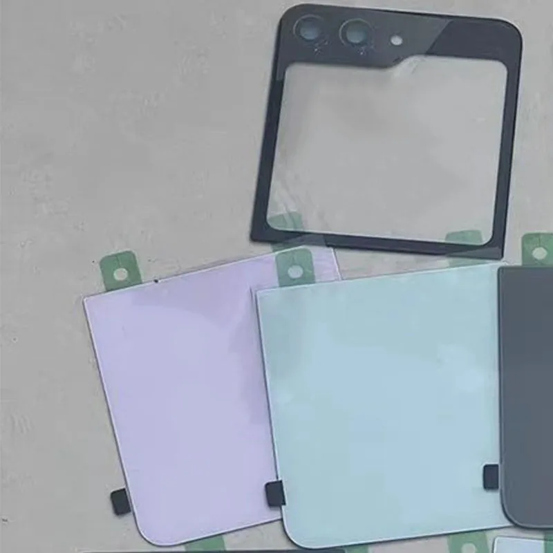 

Задняя крышка корпуса для Samsung Galaxy Z Flip5 Flip 5 SM-F731B Стеклянная крышка корпуса Батарейная дверца Задняя панель с объективом камеры