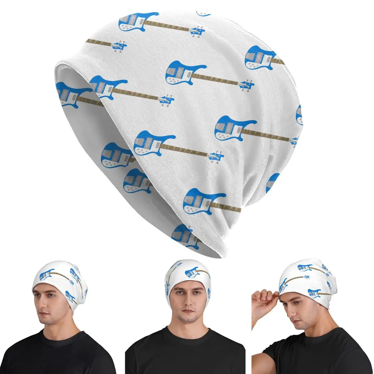Azul cobalto zurdo Rickenbacker 4001C FLCL bajo guitarra cálido gorro de punto gorro de Hip Hop otoño gorros al aire libre sombreros