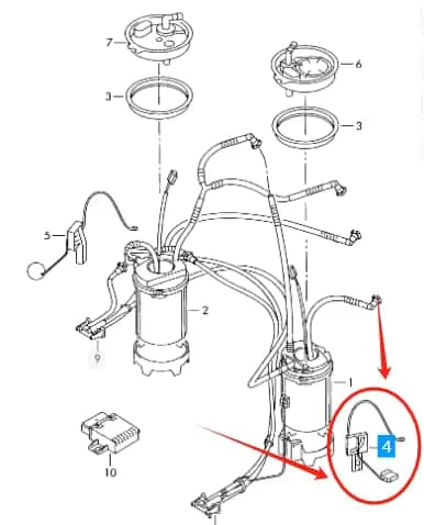 7P0919673G 7P0919673J 7P0919673 Fuel Sending Unit Gas Driver Left Side Hand For VW TOUA Touareg 2011-2018