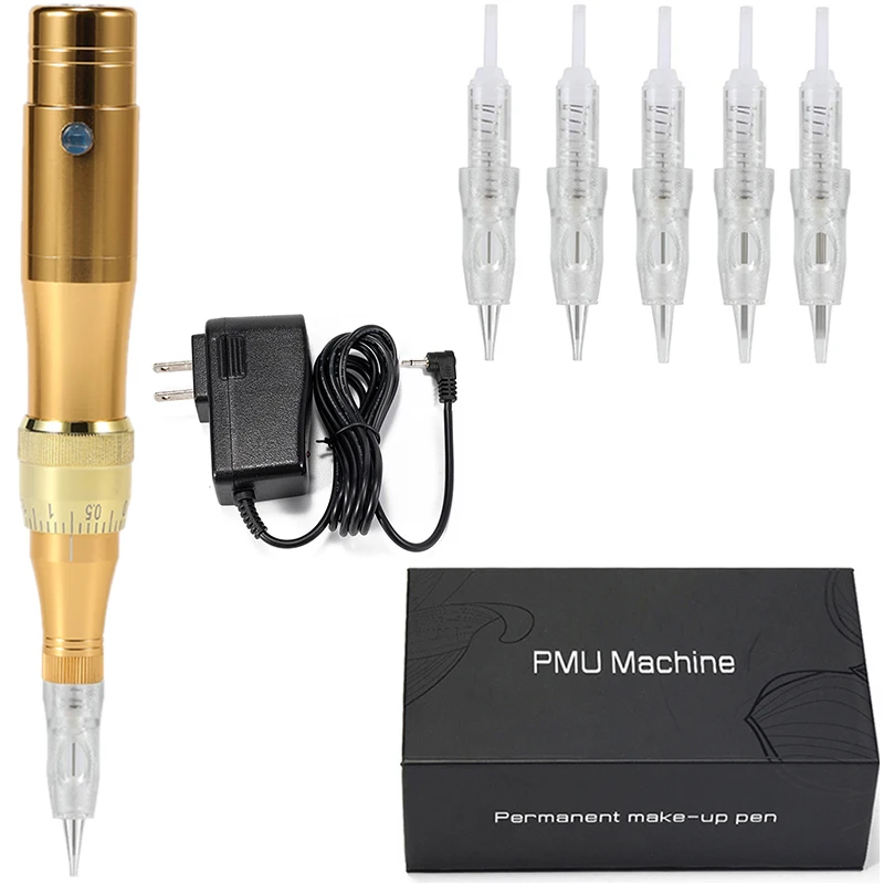 

Tattoo Machine PMU Pen Professional Permanent Makeup Microblading Eyebrow Eyeliner Lip Beauty Tattoo Cartridge Needle Supplies