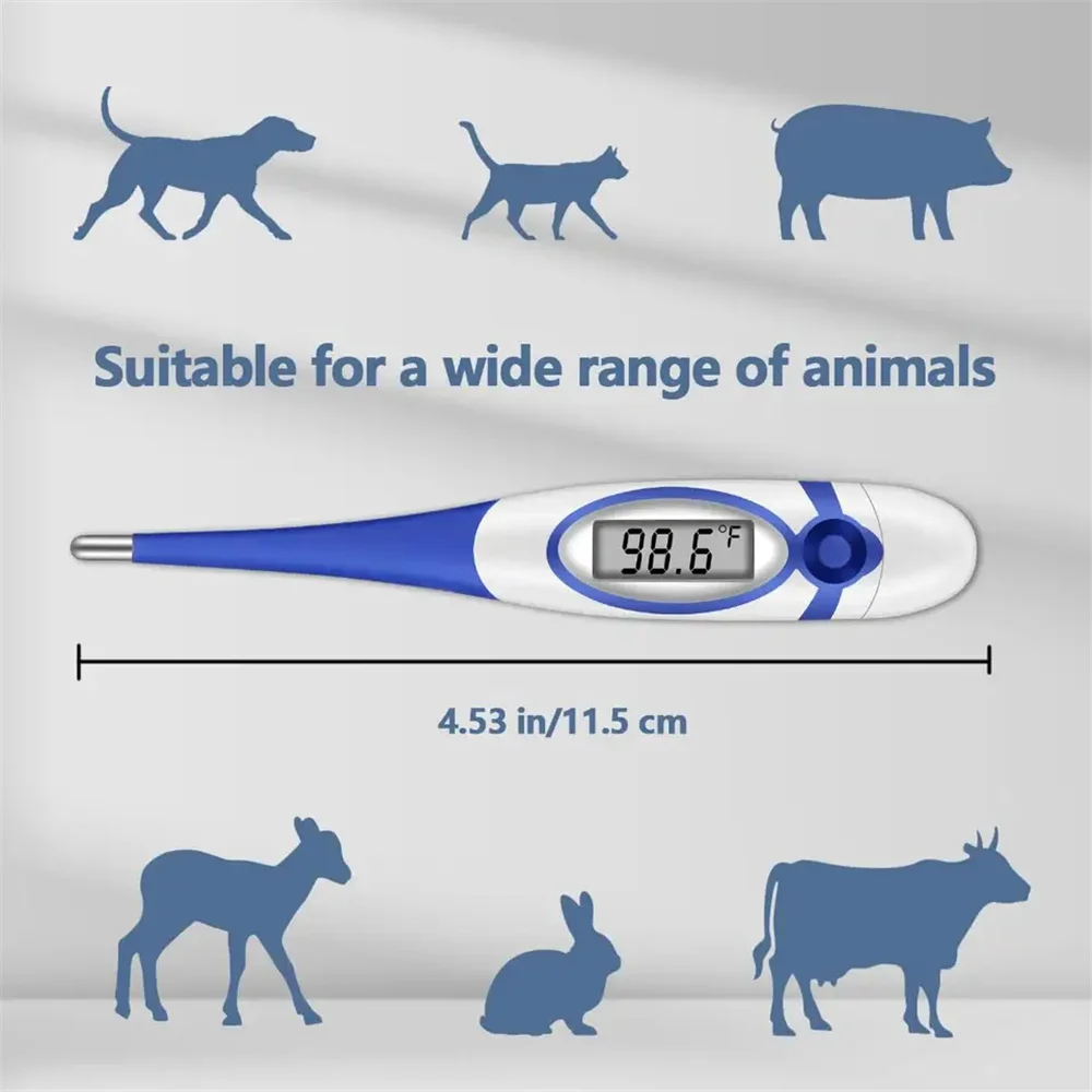 Rapid Accurate Cat Dog Horse Veterinarian Other Animal & Veterinary instrument Digital Animal Pet Vet Thermometer