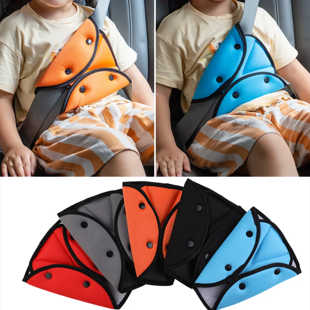 Child Seat Belt Baby Shoulder Cover Seat Belt Adjustment Holder Car Anti-Neck Neck Positioner Child Seatbelt for Kids Safety