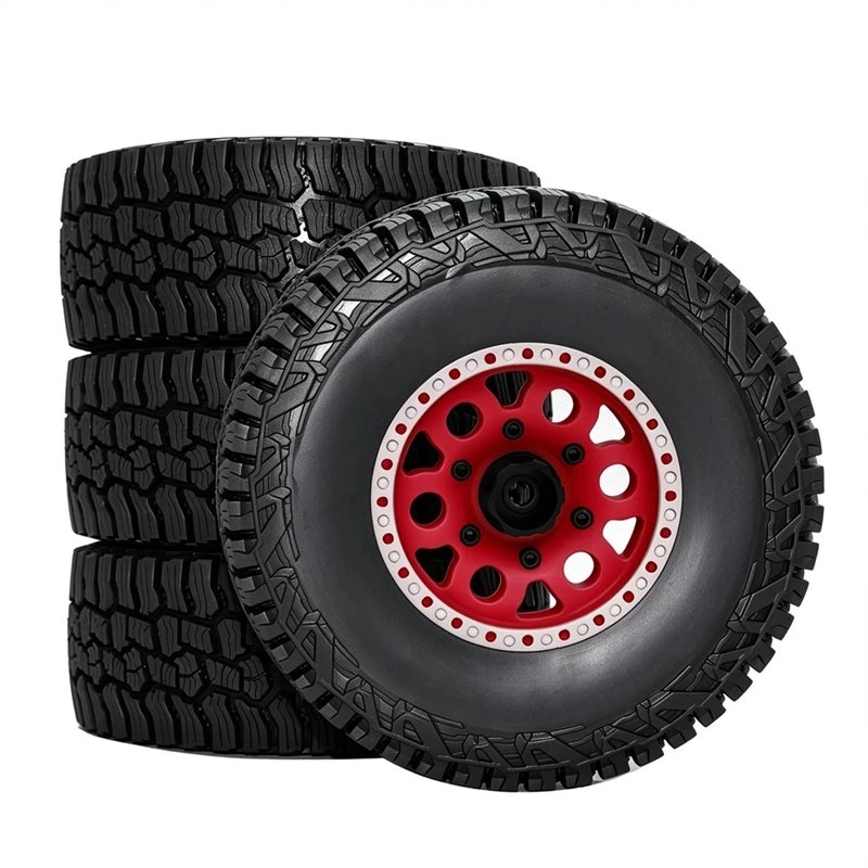 ABUM-For 1/8 1/10 Scale RC Short Course Truck Tires 121.5Mm Wheel 12-14-17Mm Hex Adapters For Traxas, Slash, Arrma, Senton,