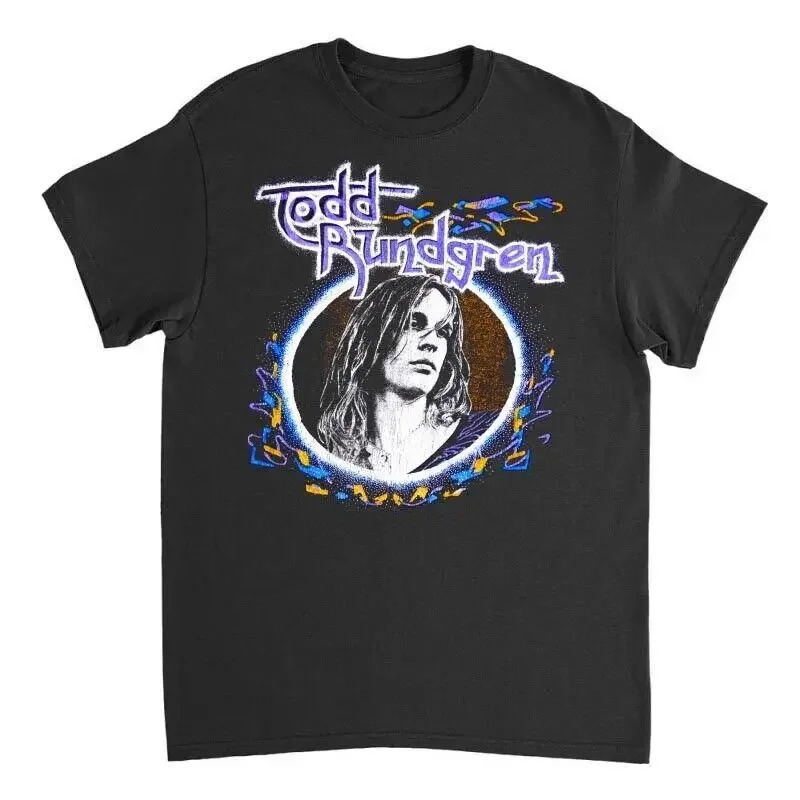 Vtg Todd Rundgren Music Star Heavy Cotton Black All Size T Shirt For Men Sg063