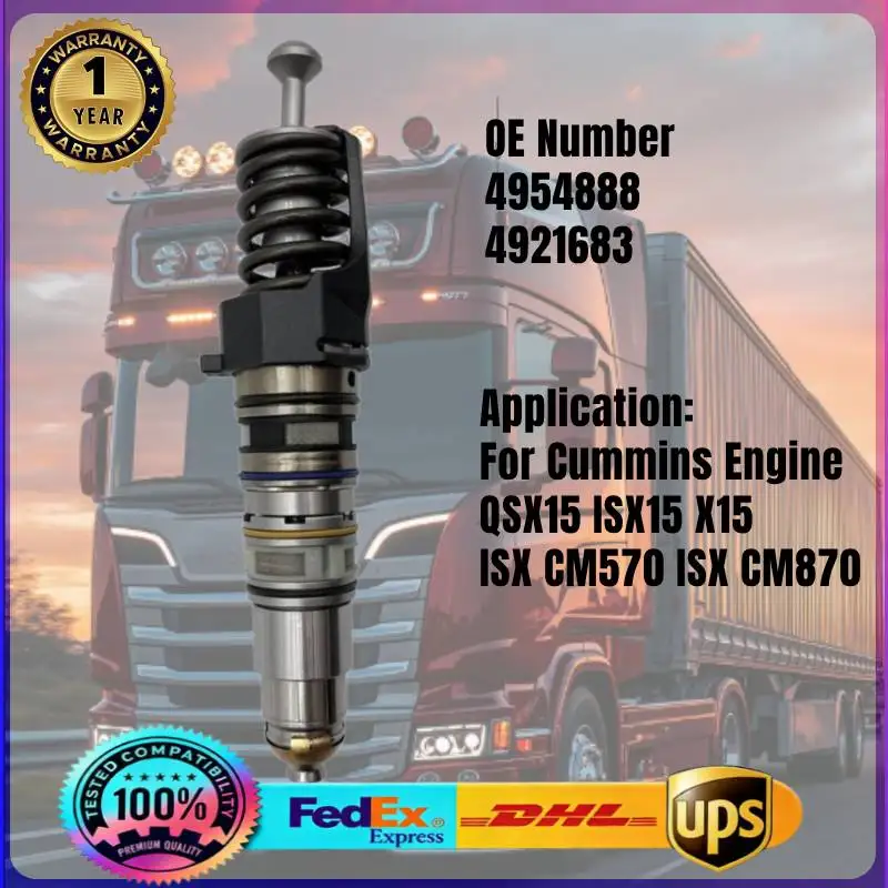 4954888 4921683 Common Rail Fuel Injector for Cummins Engine X15 ISX15 QSX15 ISX CM871