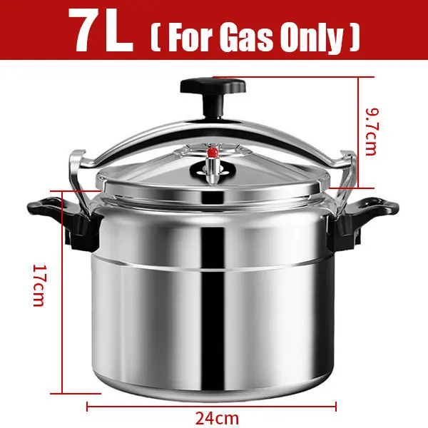 PGY 3L/5L/7L Professioneller Schnellkochtopf, robuste, explosionsgeschützte Kochtöpfe aus Aluminium für Gasherd 3